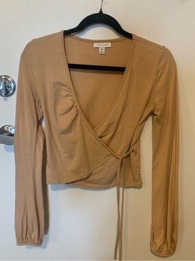 Topshop Tie-Up Longsleeve Crop